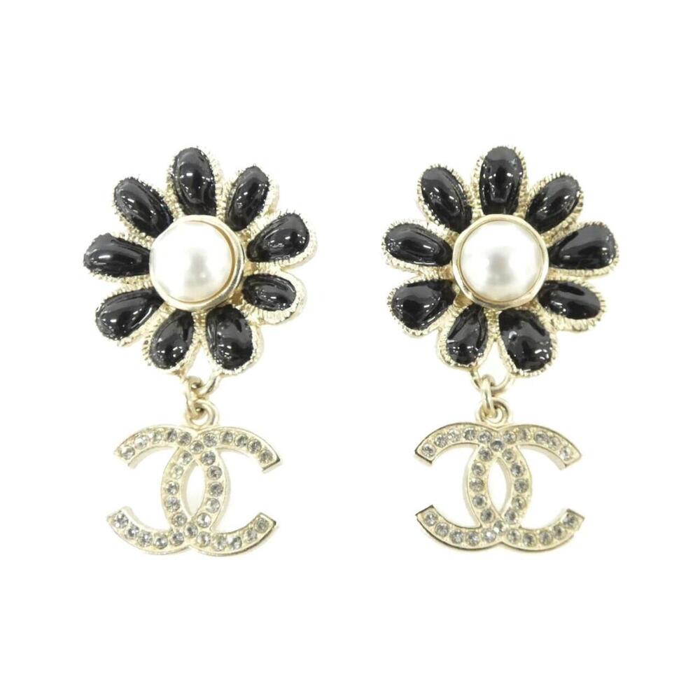 CHANEL Black Earrings